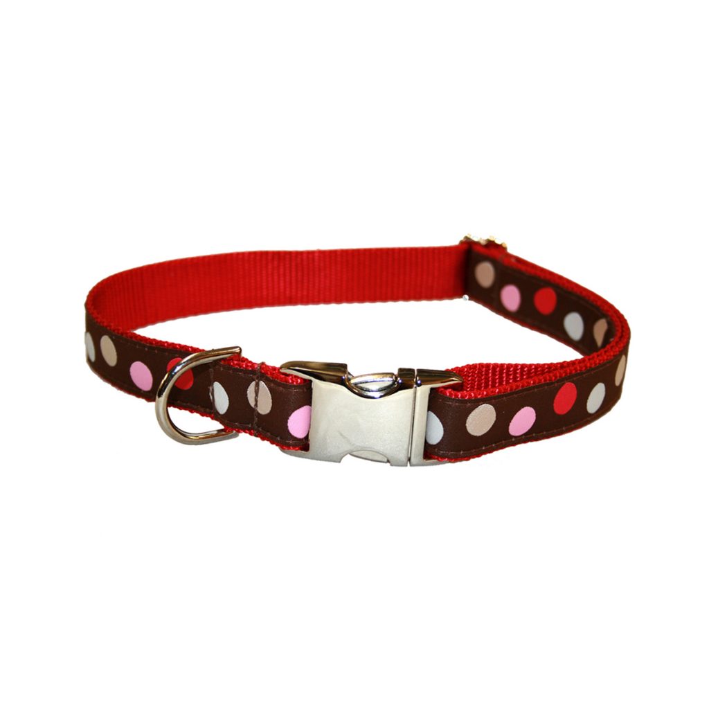 POLKA DOT ORCHID/NAVY COLLAR – Retail Sassy Dog Wear