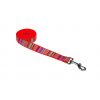 STRIPES LIME CORAL S-L LEASH